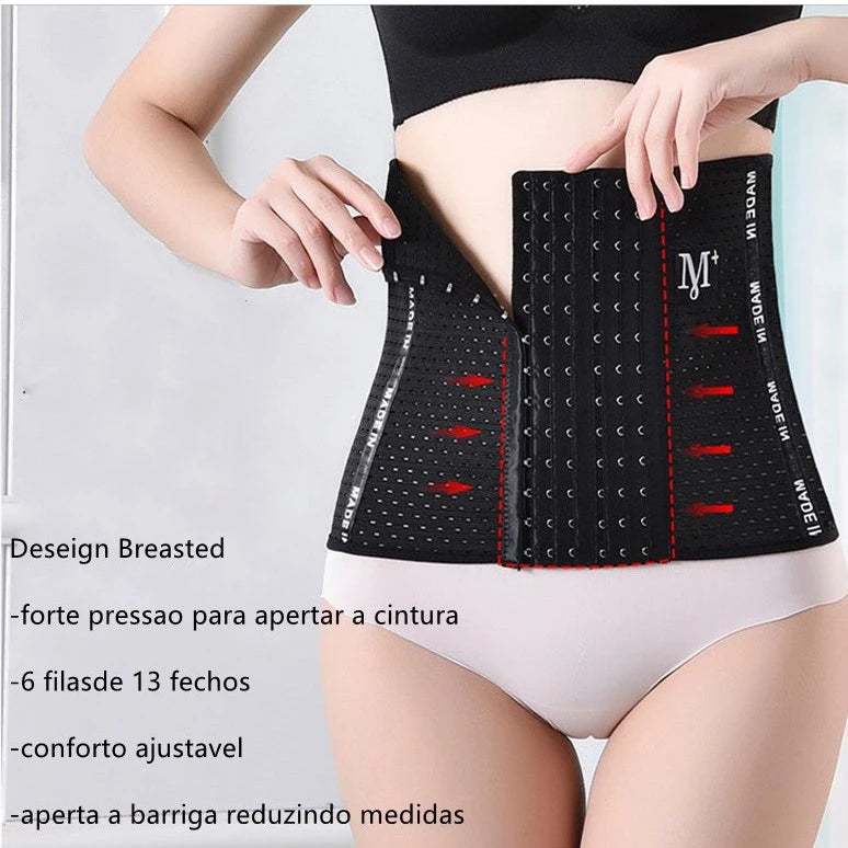 Cinta Modeladora com 6 Ajustes – Transforme Sua Silhueta e Afine a Cintura!