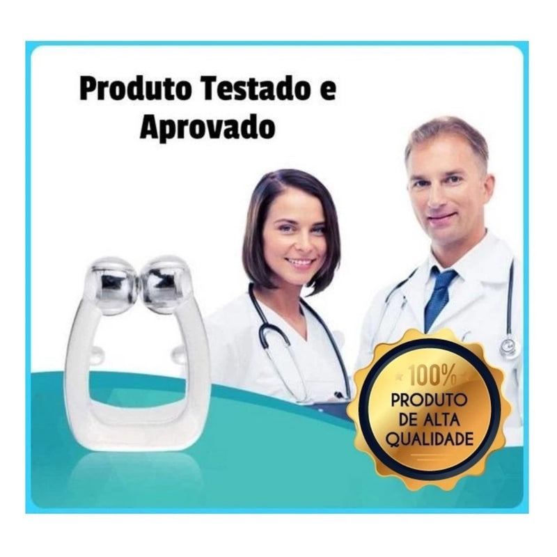 Kit 4 Clipe Nasal Anti-Ronco - Dispositivo para Respirar Melhor e Combater a Apneia