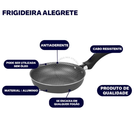 Frigideira Antiaderente Premium: Perfeita para Fritar Ovos Sem Óleo e com Facilidade