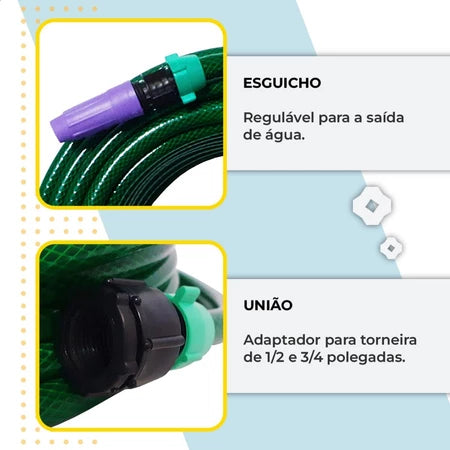 Mangueira de Jardim: Flexível e Ultra Resistente para Cuidados com o Seu Jardim e seu Lar.