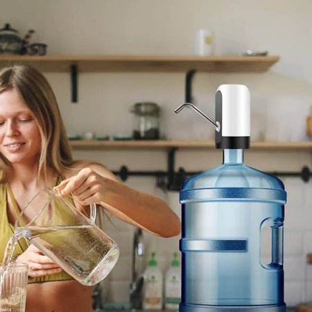 Bomba Elétrica Universal para Galão: Abasteça Água com Praticidade e Conforto!