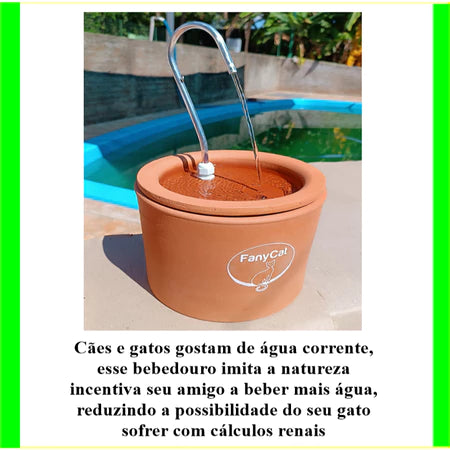 Fonte Premium para Gatos - Bebedouro de Cerâmica 3 Litros!