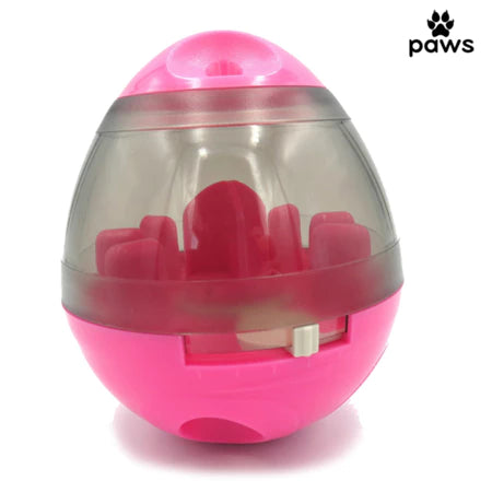 Brinquedo Interativo Dispenser de Ração e Petiscos para Cães e Gatos - Design Oval Premium