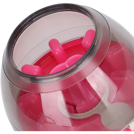 Brinquedo Interativo Dispenser de Ração e Petiscos para Cães e Gatos - Design Oval Premium