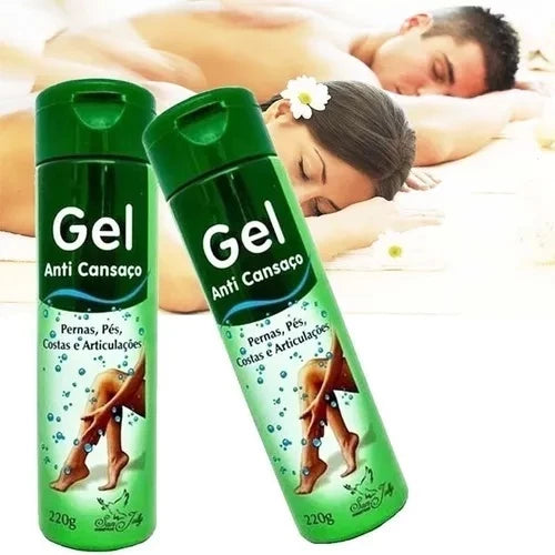 Gel Massageador Anti Cansaço 220g - Alívio Imediato para Pernas, Pés, Costas e Articulações